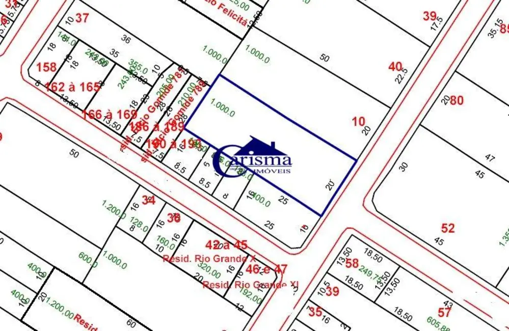 Foto 2 de Terreno / Lote à venda, 1000m2 em Vila Homero Thon, Santo Andre - SP