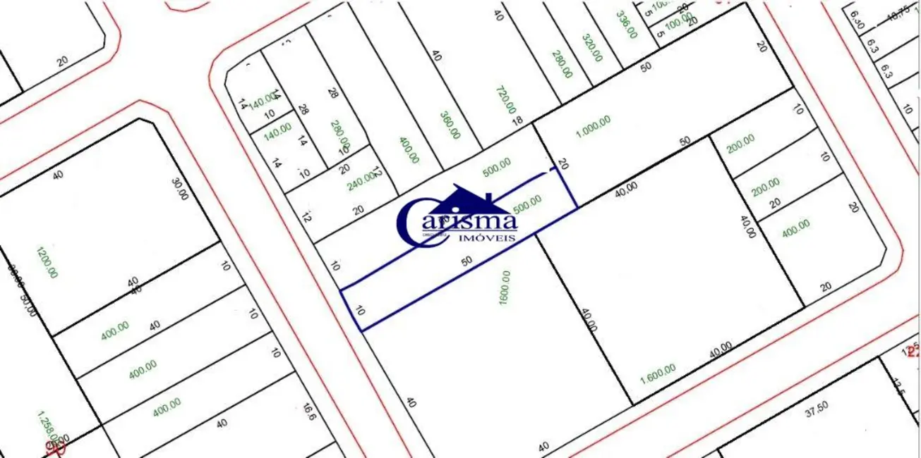 Foto 2 de Terreno / Lote à venda, 500m2 em Jardim, Santo Andre - SP