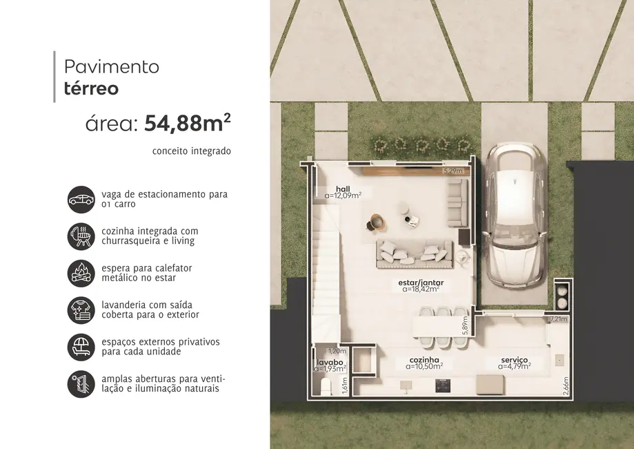 Foto 9 de Casa de Condomínio com 2 quartos à venda, 98m2 em Garopaba - SC