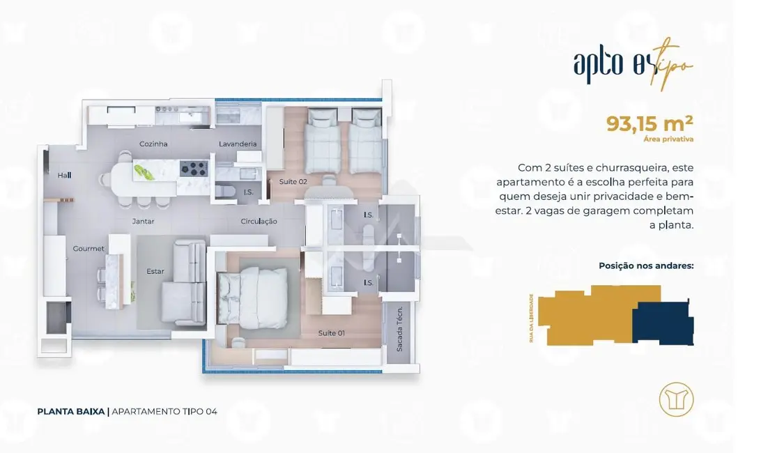 Apartamento com 2 quartos à venda, 93m2 em Centro, Toledo - PR - imagem 8 Foto 8 de Apartamento com 2 quartos à venda, 93m2 em Centro, Toledo - PR