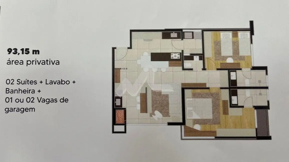 Apartamento com 2 quartos à venda, 93m2 em Centro, Toledo - PR - imagem 5 Foto 5 de Apartamento com 2 quartos à venda, 93m2 em Centro, Toledo - PR
