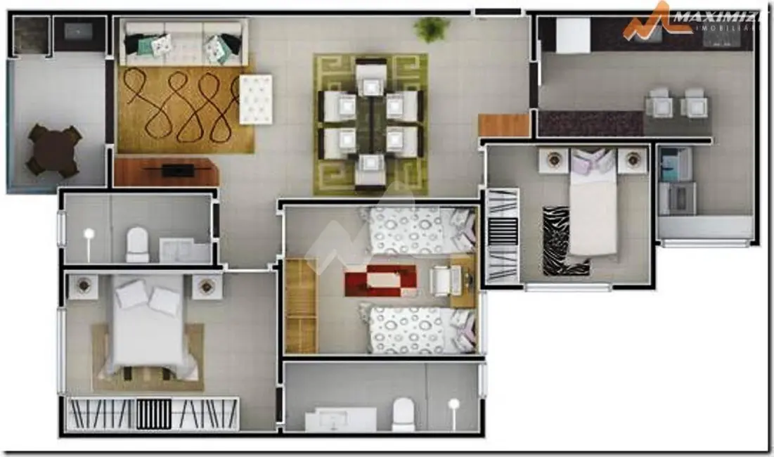 Foto 3 de Apartamento com 2 quartos à venda, 147m2 em Centro, Cascavel - PR