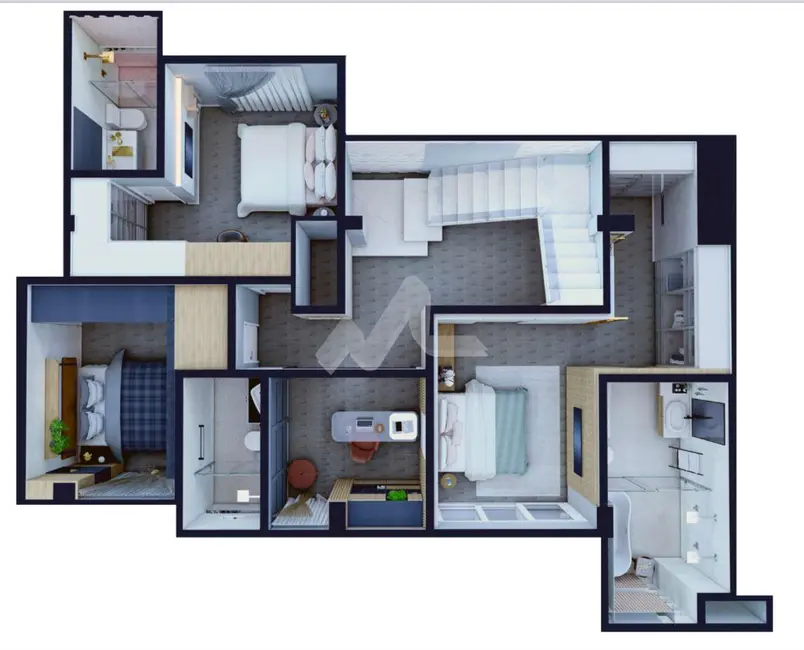 Apartamento com 3 quartos à venda, 270m2 em Centro, Toledo - PR - imagem 4 Foto 4 de Apartamento com 3 quartos à venda, 270m2 em Centro, Toledo - PR