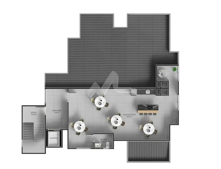 Apartamento com 2 quartos à venda, 86m2 em Jardim La Salle, Toledo - PR - imagem 6 Foto 6 de Apartamento com 2 quartos à venda, 86m2 em Jardim La Salle, Toledo - PR