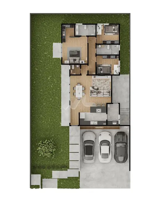 Casa com 1 quarto à venda, 152m2 em Vila Becker, Toledo - PR - imagem 2 Foto 2 de Casa com 1 quarto à venda, 152m2 em Vila Becker, Toledo - PR