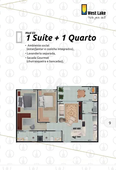 Apartamento com 1 quarto à venda, 128m2 em Vila Industrial, Toledo - PR - imagem 4 Foto 4 de Apartamento com 1 quarto à venda, 128m2 em Vila Industrial, Toledo - PR
