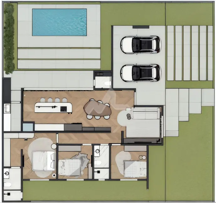 Foto 2 de Casa com 2 quartos à venda, 150m2 em Vila Becker, Toledo - PR