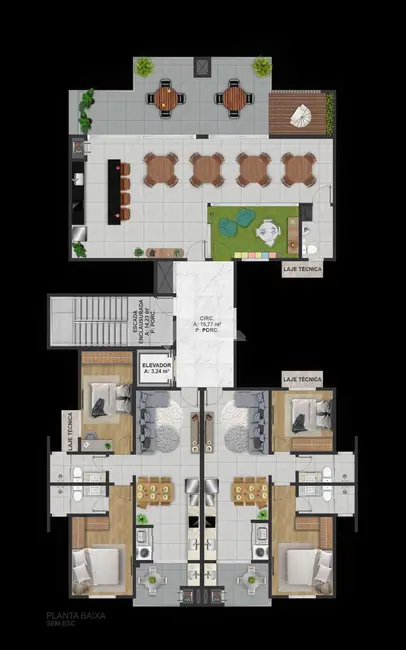 Apartamento com 1 quarto à venda, 2346m2 em Jardim Gisela, Toledo - PR - imagem 8 Foto 8 de Apartamento com 1 quarto à venda, 2346m2 em Jardim Gisela, Toledo - PR
