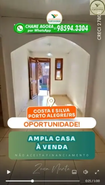 Foto 2 de Casa com 2 quartos à venda, 110m2 em Porto Alegre - RS