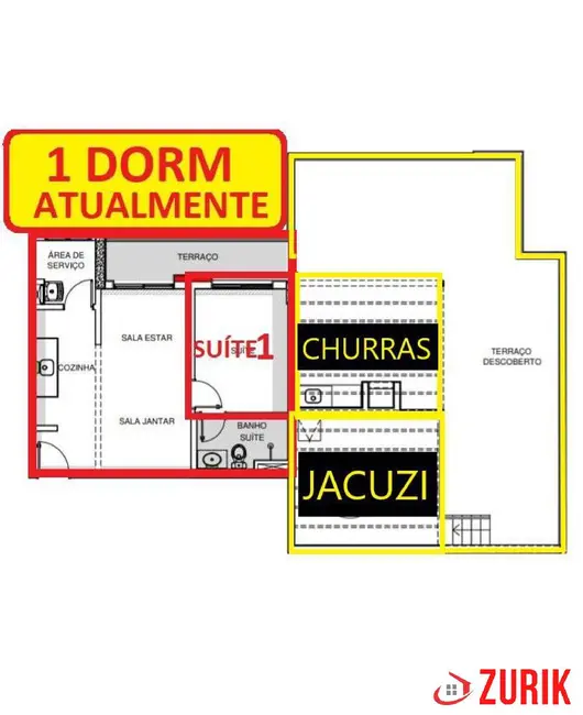 Foto 2 de Cobertura à venda, 45m2 em Barra Funda, São Paulo - SP