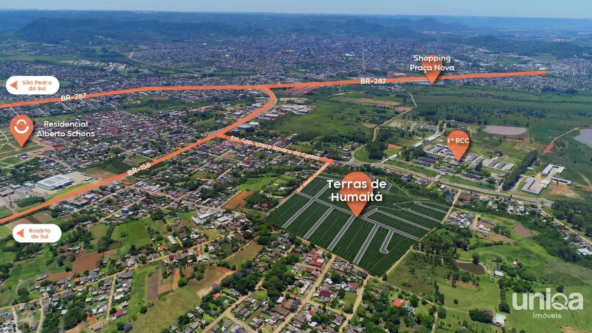 Foto 1 de Terreno / Lote à venda, 200m2 em Boi Morto, Santa Maria - RS