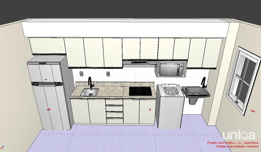 Apartamento com 2 quartos para alugar, 52m2 em Camobi, Santa Maria - RS - imagem 4 Foto 4 de Apartamento com 2 quartos para alugar, 52m2 em Camobi, Santa Maria - RS