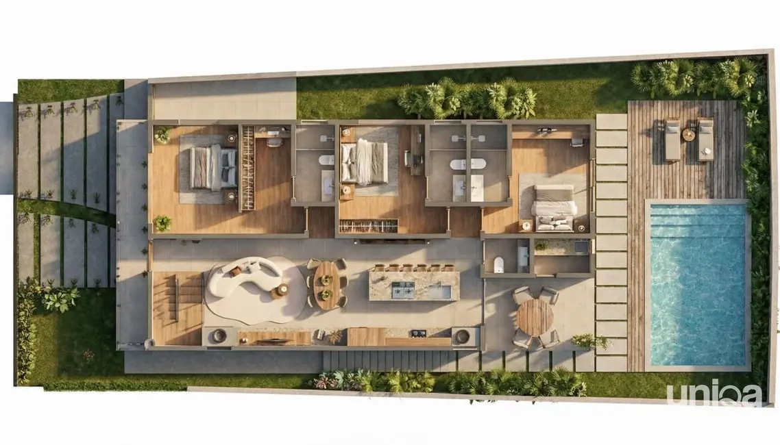 Casa de Condomínio com 3 quartos à venda, 217m2 em Tomazetti, Santa Maria - RS - imagem 6 Foto 6 de Casa de Condomínio com 3 quartos à venda, 217m2 em Tomazetti, Santa Maria - RS