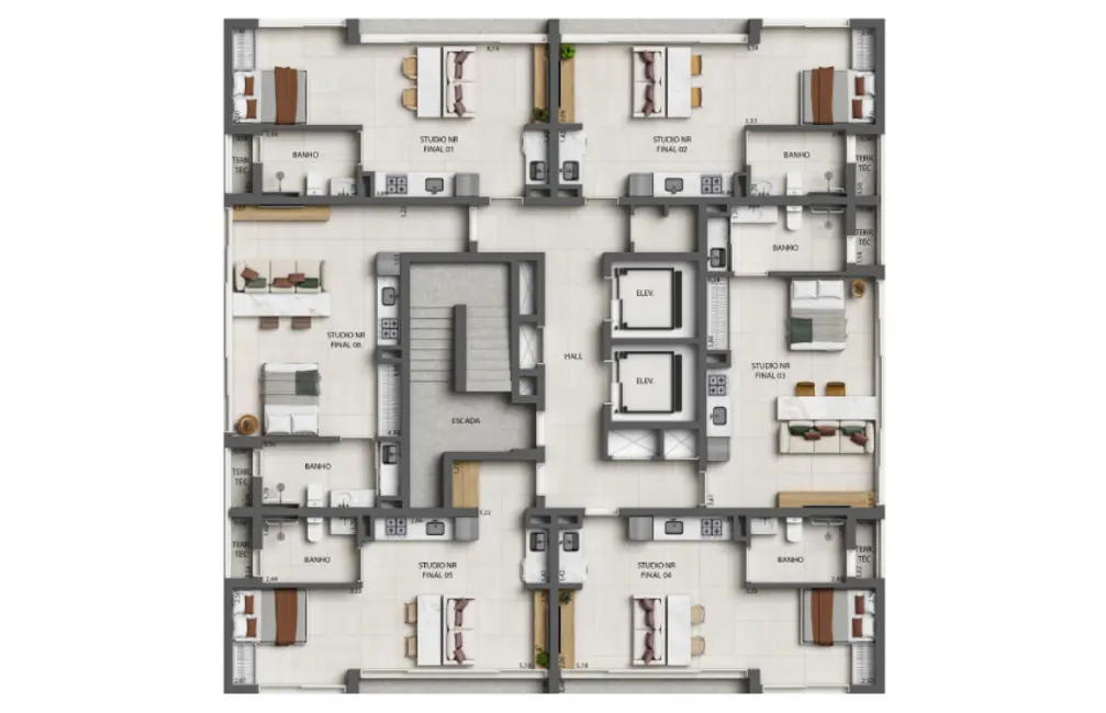 Foto 6 de Apartamento com 1 quarto à venda, 37m2 em Indianópolis, São Paulo - SP