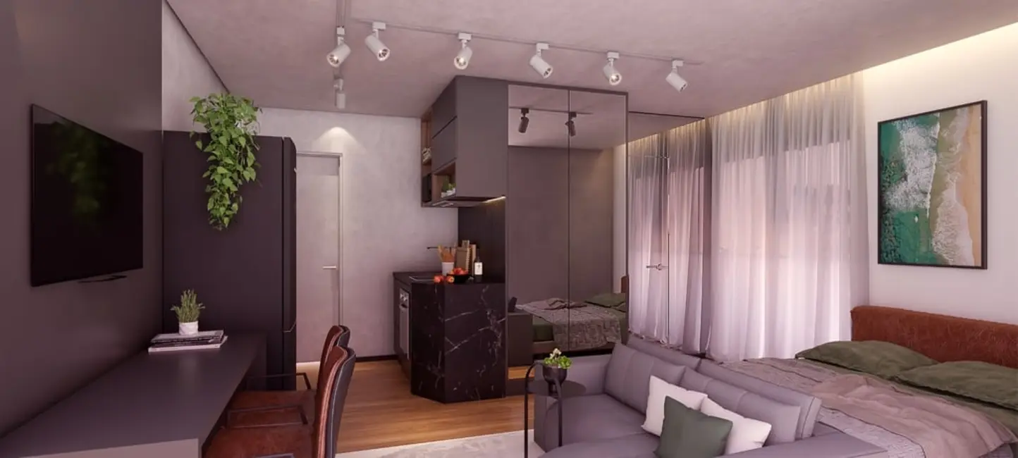 Apartamento com 1 quarto à venda, 24m2 em Moema, São Paulo - SP - imagem 4 Foto 4 de Apartamento com 1 quarto à venda, 24m2 em Moema, São Paulo - SP