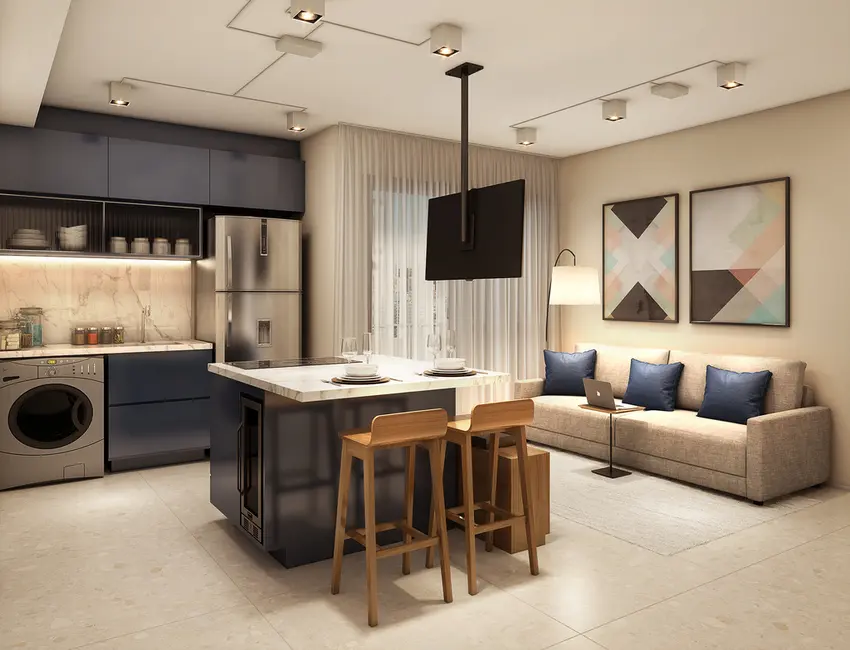 Apartamento com 2 quartos à venda, 34m2 em Pinheiros, São Paulo - SP - imagem 8 Foto 8 de Apartamento com 2 quartos à venda, 34m2 em Pinheiros, São Paulo - SP