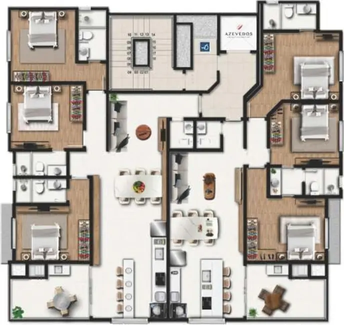 Foto 9 de Apartamento com 3 quartos à venda, 208m2 em Meia Praia, Itapema - SC