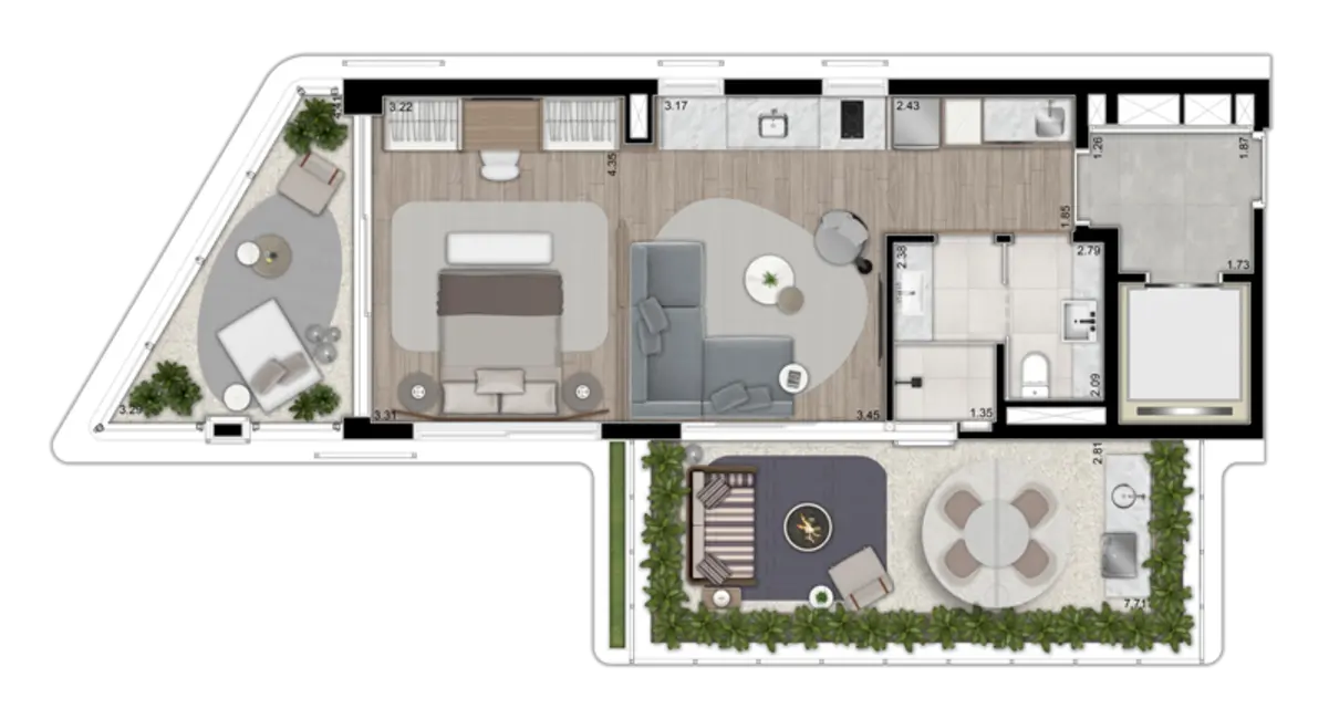 Foto 9 de Apartamento com 1 quarto à venda, 58m2 em Alto de Pinheiros, São Paulo - SP