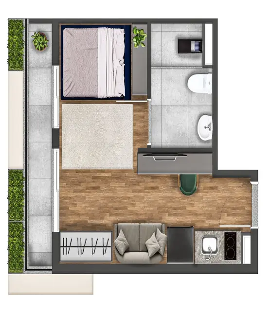 Foto 9 de Apartamento com 1 quarto à venda, 38m2 em Jardim Paulista, São Paulo - SP
