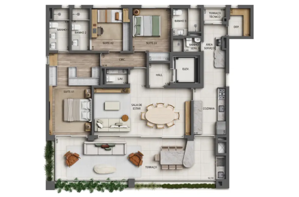 Apartamento com 3 quartos à venda, 393m2 em Moema, São Paulo - SP - imagem 5 Foto 5 de Apartamento com 3 quartos à venda, 393m2 em Moema, São Paulo - SP