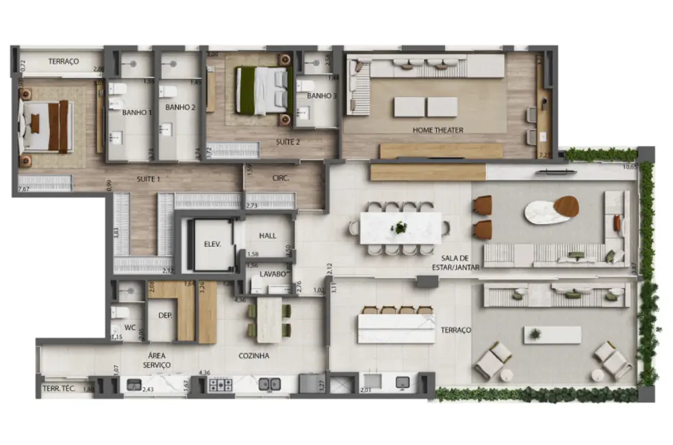 Apartamento com 3 quartos à venda, 393m2 em Moema, São Paulo - SP - imagem 9 Foto 9 de Apartamento com 3 quartos à venda, 393m2 em Moema, São Paulo - SP