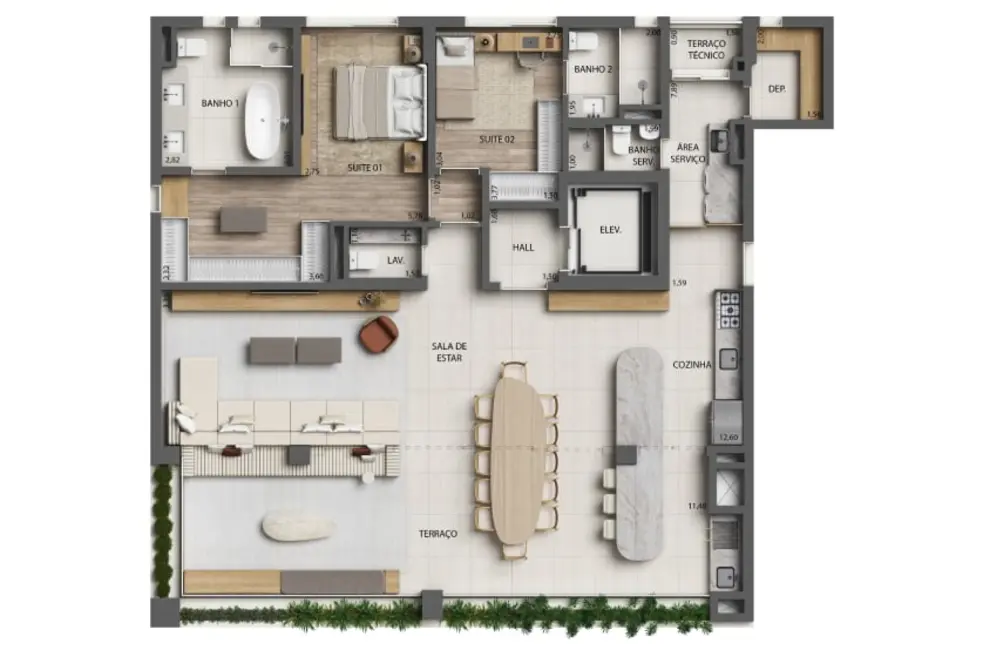 Apartamento com 3 quartos à venda, 393m2 em Moema, São Paulo - SP - imagem 6 Foto 6 de Apartamento com 3 quartos à venda, 393m2 em Moema, São Paulo - SP