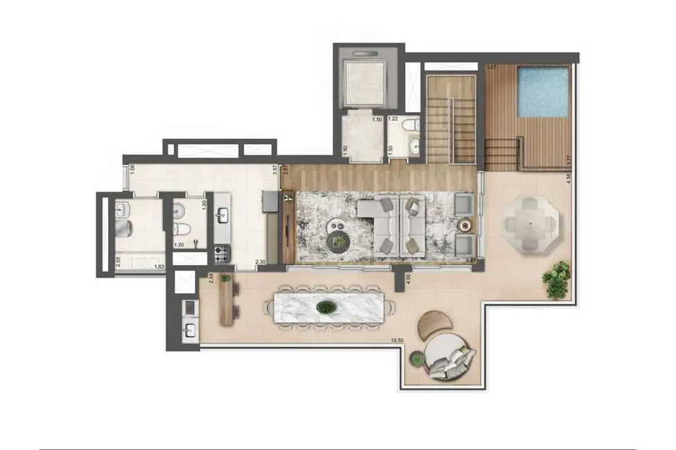 Foto 7 de Apartamento com 4 quartos à venda, 304m2 em Jardim Aurélia, São Paulo - SP