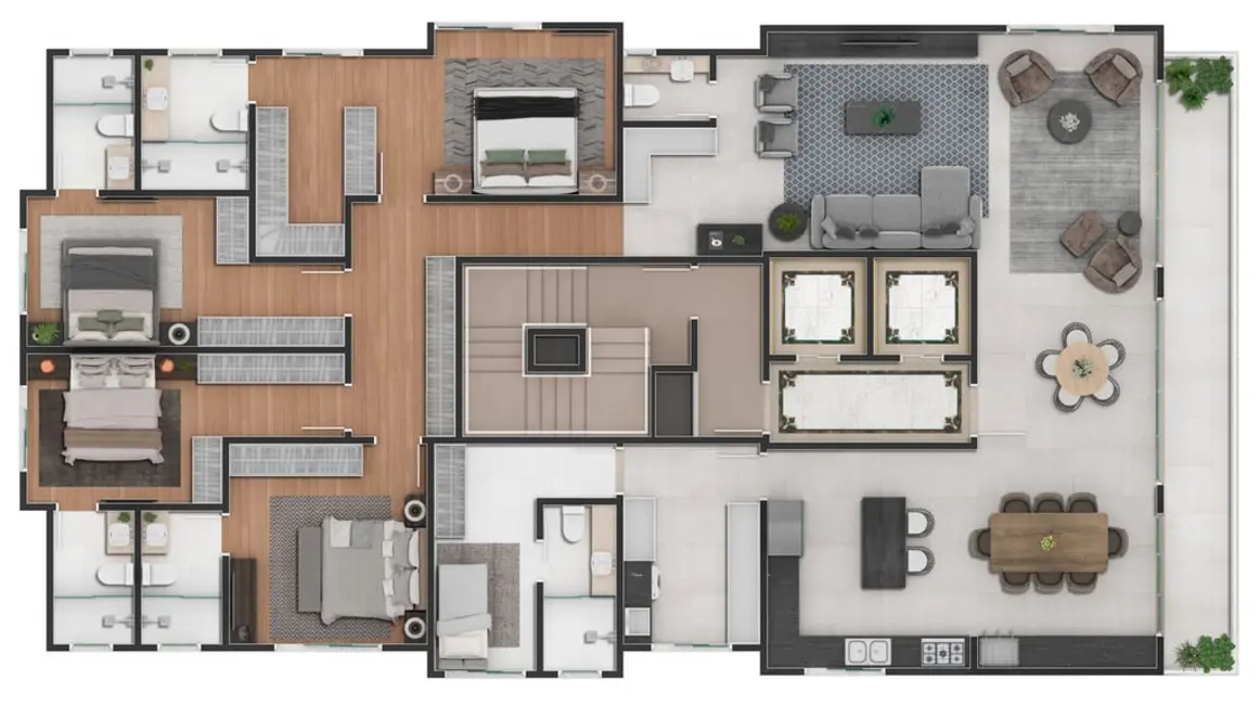 Foto 9 de Apartamento com 4 quartos à venda, 320m2 em Meia Praia, Itapema - SC