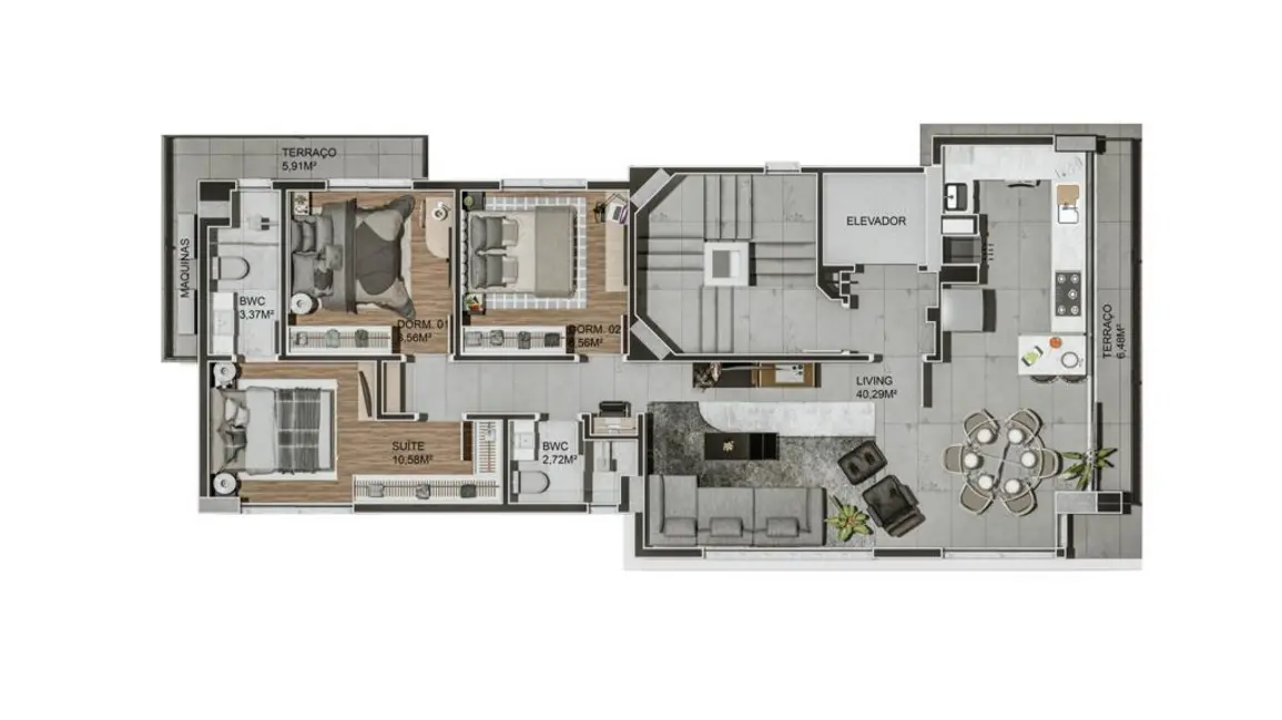 Foto 9 de Apartamento com 3 quartos à venda, 144m2 em Centro, Balneario Camboriu - SC