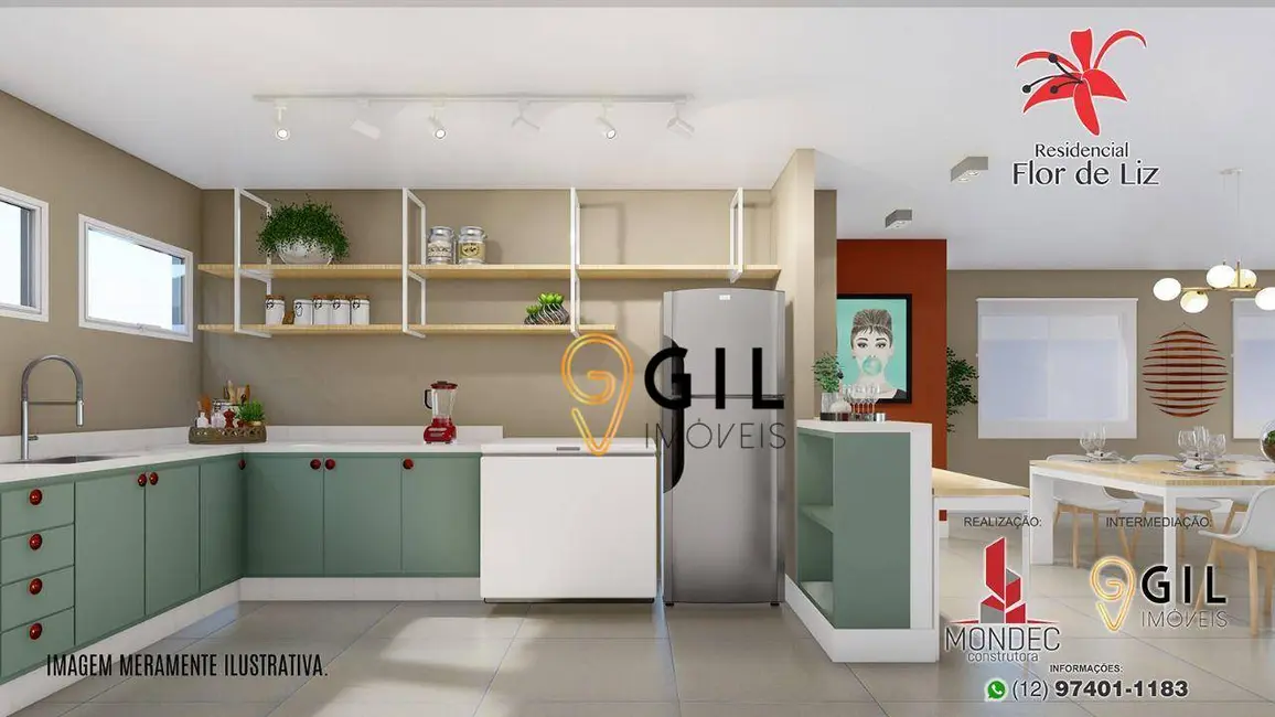 Foto 2 de Casa de Condomínio com 2 quartos à venda, 63m2 em Jardim Nova Esperança, Jacarei - SP