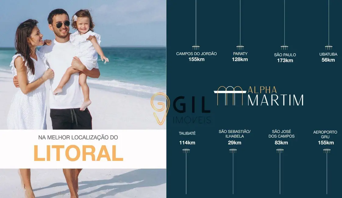 Foto 7 de Apartamento com 2 quartos à venda, 62m2 em Martim de Sá, Caraguatatuba - SP