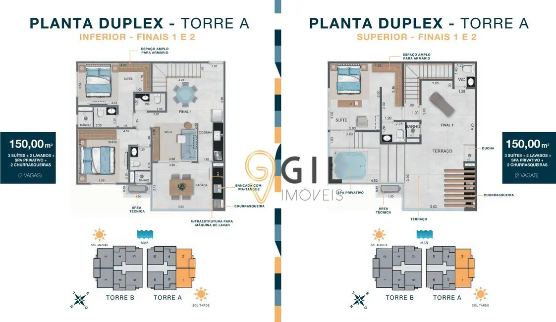 Foto 2 de Apartamento com 2 quartos à venda, 62m2 em Martim de Sá, Caraguatatuba - SP