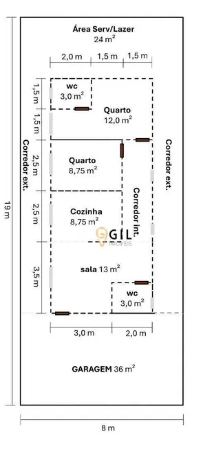 Foto 6 de Terreno / Lote à venda, 152m2 em Primeiro de Maio, Jacarei - SP
