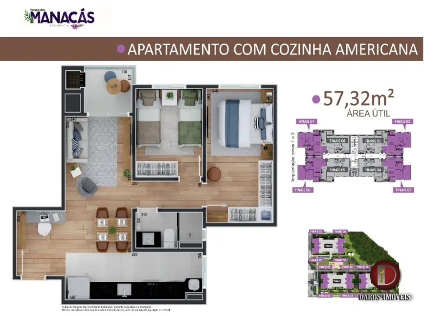 Apartamento com 2 quartos à venda, 55m2 em Centro, Sao Jose Dos Pinhais - PR - imagem 7 Foto 7 de Apartamento com 2 quartos à venda, 55m2 em Centro, Sao Jose Dos Pinhais - PR