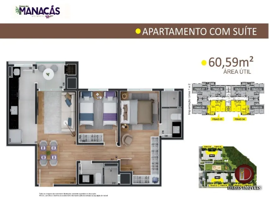 Apartamento com 2 quartos à venda, 55m2 em Centro, Sao Jose Dos Pinhais - PR - imagem 6 Foto 6 de Apartamento com 2 quartos à venda, 55m2 em Centro, Sao Jose Dos Pinhais - PR