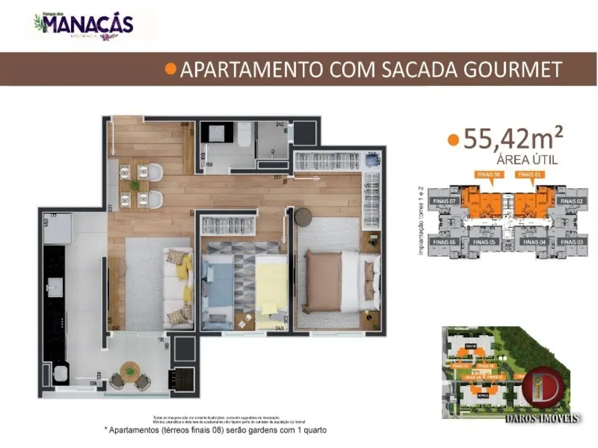 Apartamento com 2 quartos à venda, 55m2 em Centro, Sao Jose Dos Pinhais - PR - imagem 8 Foto 8 de Apartamento com 2 quartos à venda, 55m2 em Centro, Sao Jose Dos Pinhais - PR