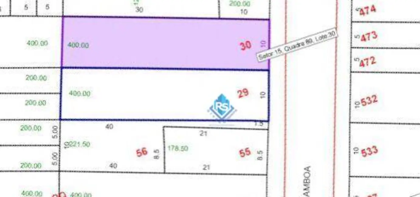 Foto 2 de Terreno / Lote à venda, 400m2 em Paraíso, Santo Andre - SP