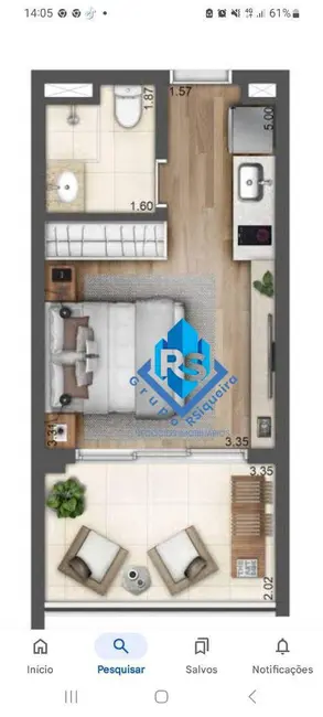 Kitnet com 1 quarto para alugar, 30m2 em Sacomã, São Paulo - SP - imagem 7 Foto 7 de Kitnet com 1 quarto para alugar, 30m2 em Sacomã, São Paulo - SP