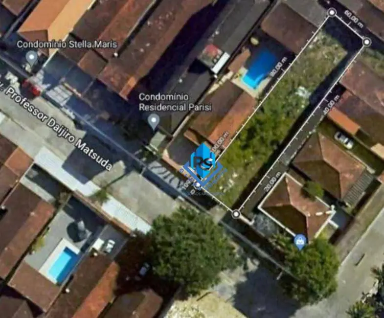 Foto 1 de Terreno / Lote para alugar, 425m2 em Maracanã, Praia Grande - SP