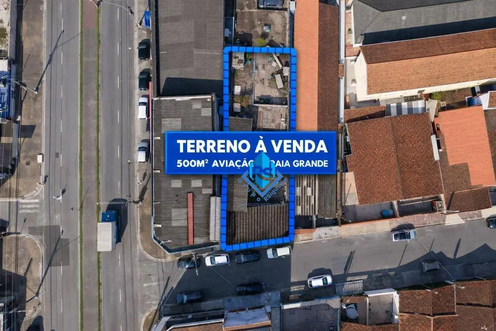 Foto 1 de Terreno / Lote à venda, 500m2 em Aviação, Praia Grande - SP