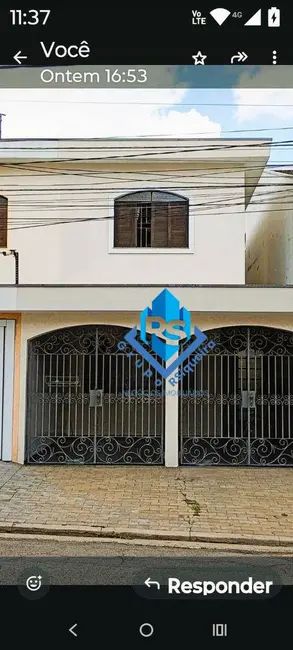 Foto 1 de Sobrado com 3 quartos à venda, 155m2 em Vila Scarpelli, Santo Andre - SP