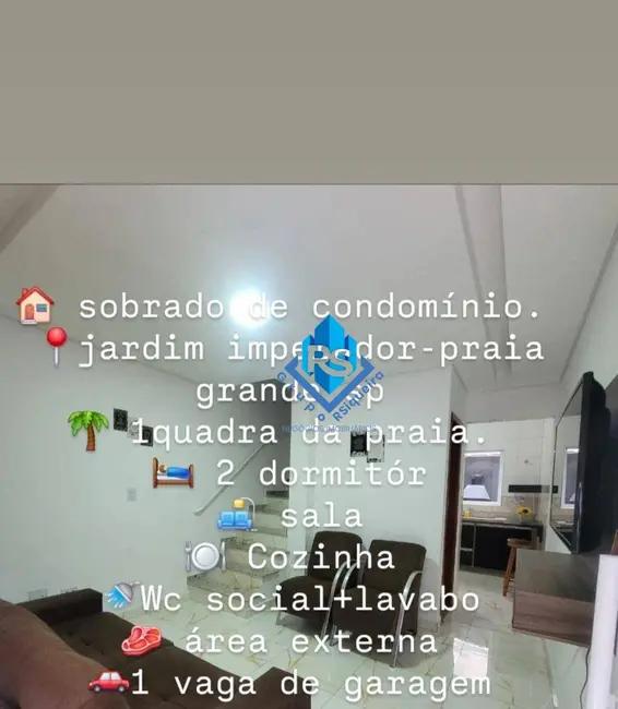 Foto 2 de Sobrado com 2 quartos à venda, 47m2 em Praia Grande - SP