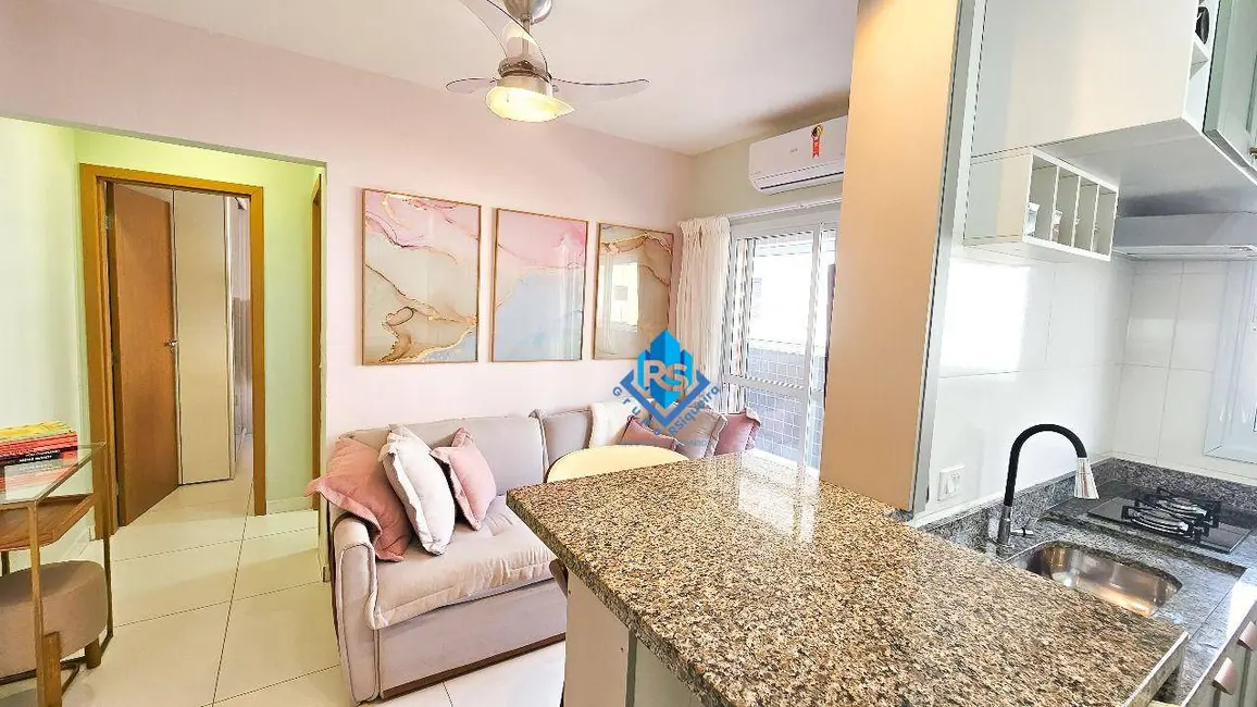 Foto 2 de Apartamento com 1 quarto à venda, 42m2 em Canto do Forte, Praia Grande - SP