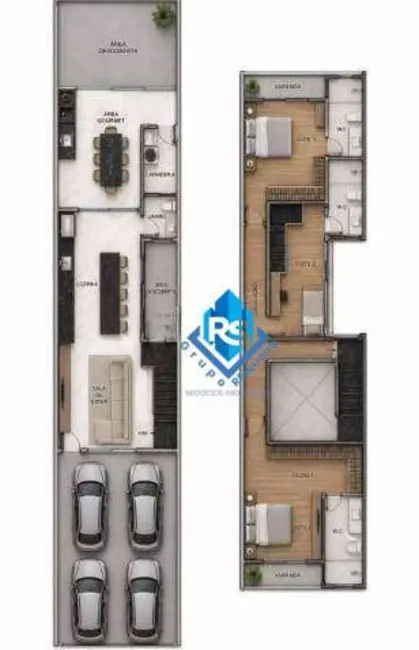 Foto 2 de Sobrado com 3 quartos à venda, 176m2 em Assunção, Sao Bernardo Do Campo - SP