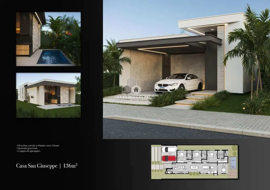 Casa com 3 quartos à venda, 136m2 em Centro, Eusebio - CE - imagem 8 Foto 8 de Casa com 3 quartos à venda, 136m2 em Centro, Eusebio - CE