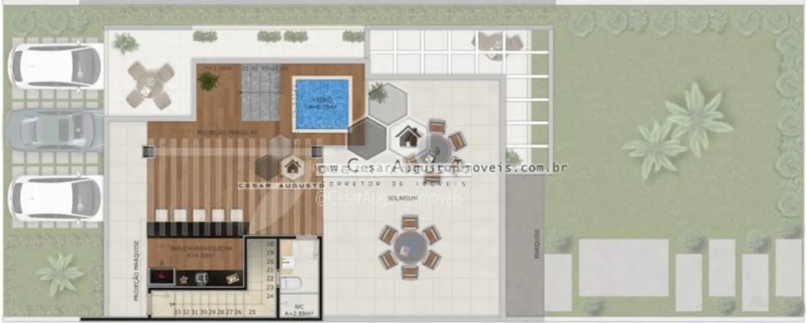 Casa com 3 quartos à venda, 229m2 em Sapiranga, Fortaleza - CE - imagem 7 Foto 7 de Casa com 3 quartos à venda, 229m2 em Sapiranga, Fortaleza - CE