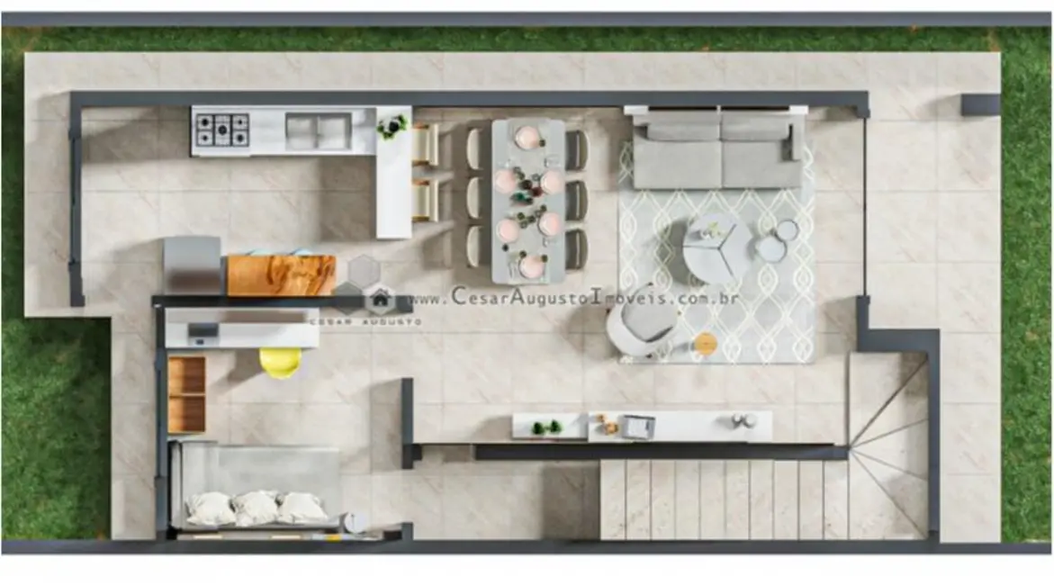 Casa com 3 quartos à venda, 100m2 em Eusebio - CE - imagem 3 Foto 3 de Casa com 3 quartos à venda, 100m2 em Eusebio - CE