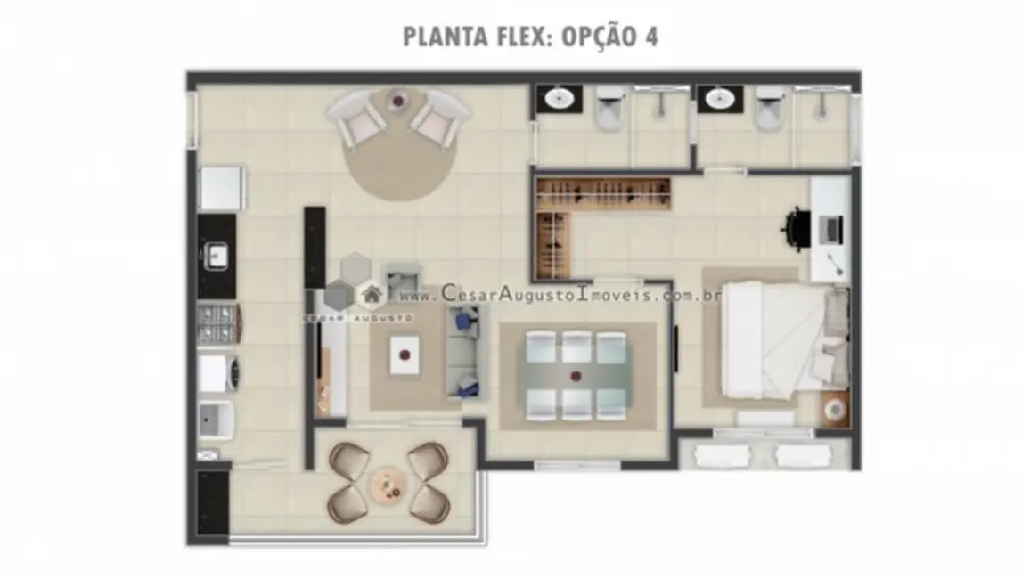 Foto 9 de Apartamento com 2 quartos à venda, 53m2 em Engenheiro Luciano Cavalcante, Fortaleza - CE