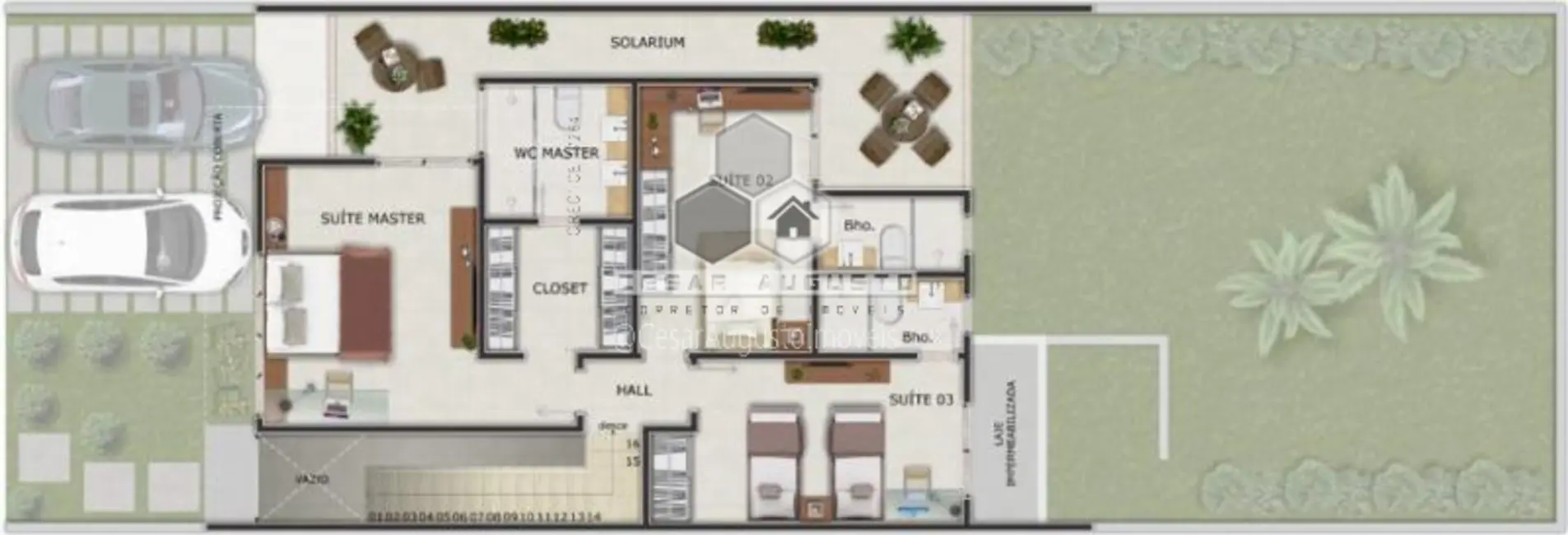 Casa com 4 quartos à venda, 186m2 em Sapiranga, Fortaleza - CE - imagem 4 Foto 4 de Casa com 4 quartos à venda, 186m2 em Sapiranga, Fortaleza - CE