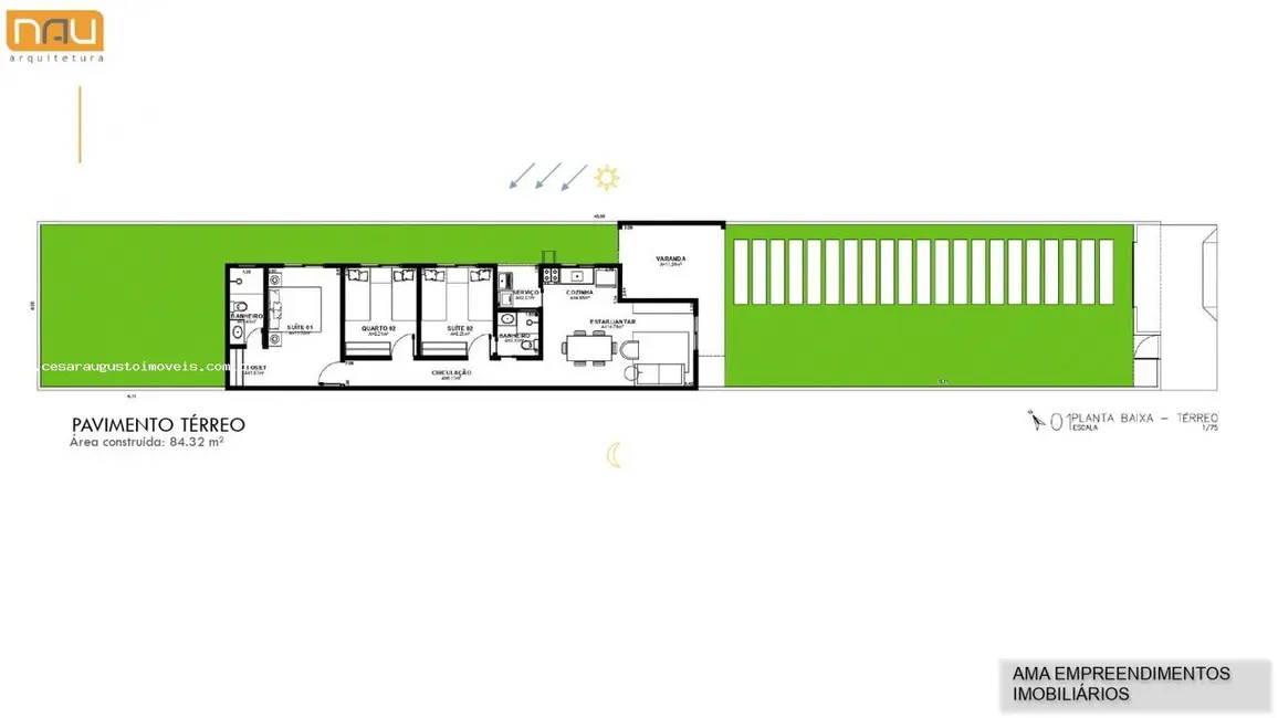 Foto 2 de Casa com 3 quartos à venda, 84m2 em Pires Façanha, Eusebio - CE